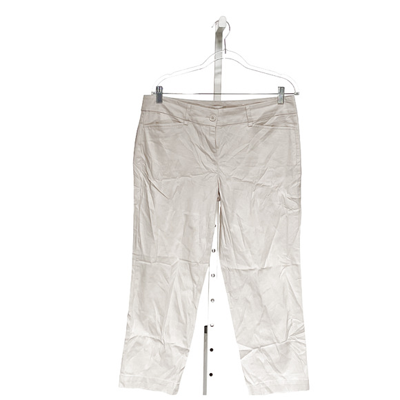 LOFT Other - LOFT Cream Cotton Capri Pants, 8